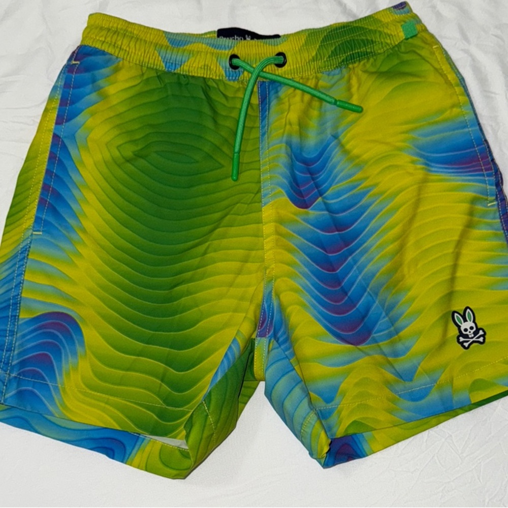 Psycho Bunny Boys Multicolor Swim Trunks